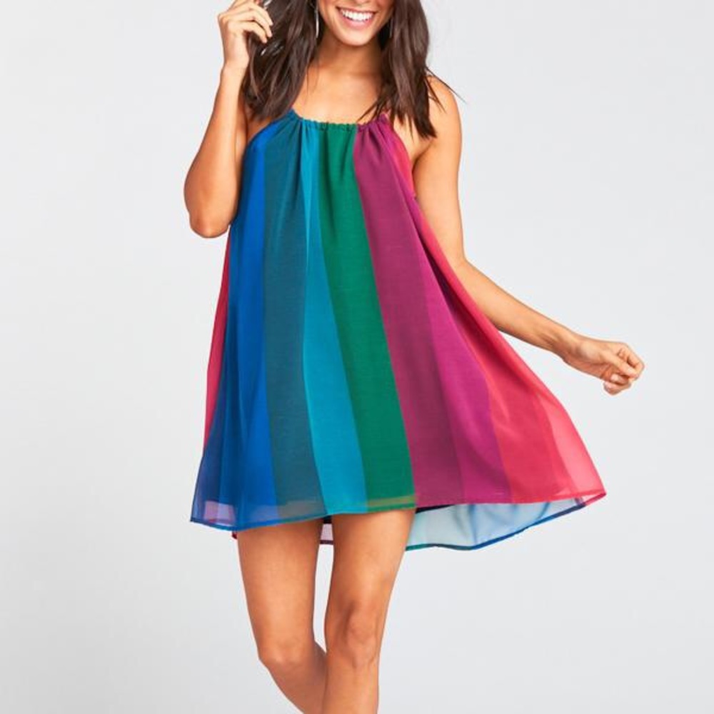 SMYM Carlotta Mini Dress in Madly Stripe